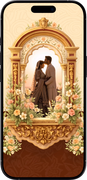 Aditya weds Ishita wedding invitation website screen