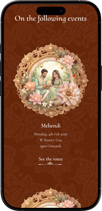 Abhishek weds Kanika dreamy pink clouds wedding screen